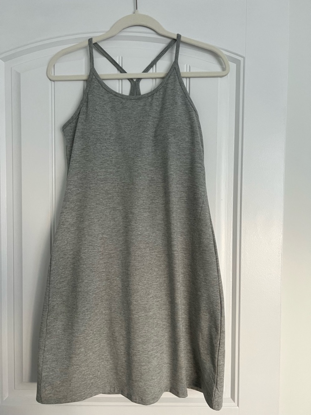 Kyodan Gray Racerback Athletic Dress Built in Bra and Shorts Size P/S